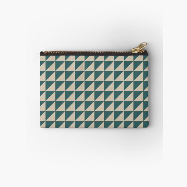 Item preview, Teal And Beige Triangle Mosaic Pattern designed and sold by pattern-archive.