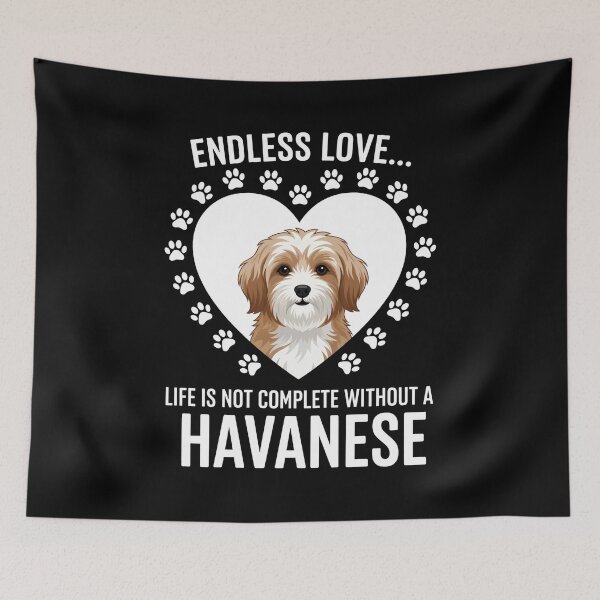 Item preview, Endless Love Havanese Dog Heart Design designed and sold by GiaoCalonas.
