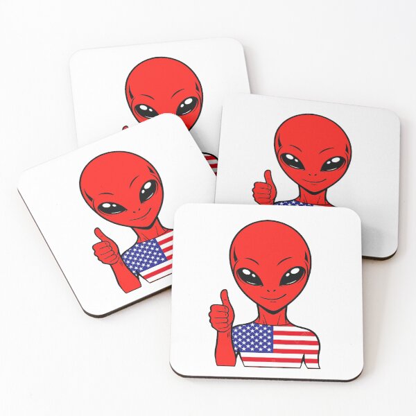 Item preview, Zorgo USA | Thumbs up Alien | USA Flag Shirt | Cute Alien Gift | USA Merchandise designed and sold by The-Visitors.