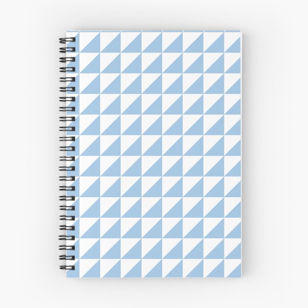 Item preview, White And Baby Blue Triangle Mosaic Pattern designed and sold by pattern-archive.