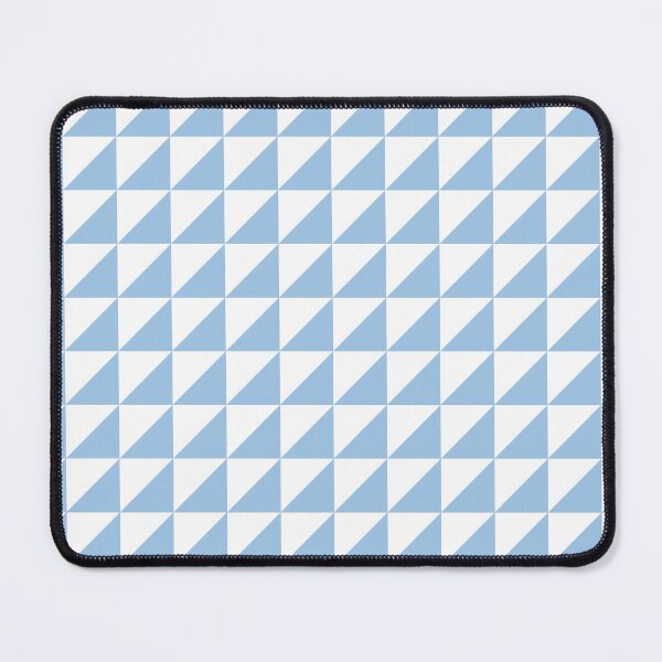 Item preview, White And Baby Blue Triangle Mosaic Pattern designed and sold by pattern-archive.