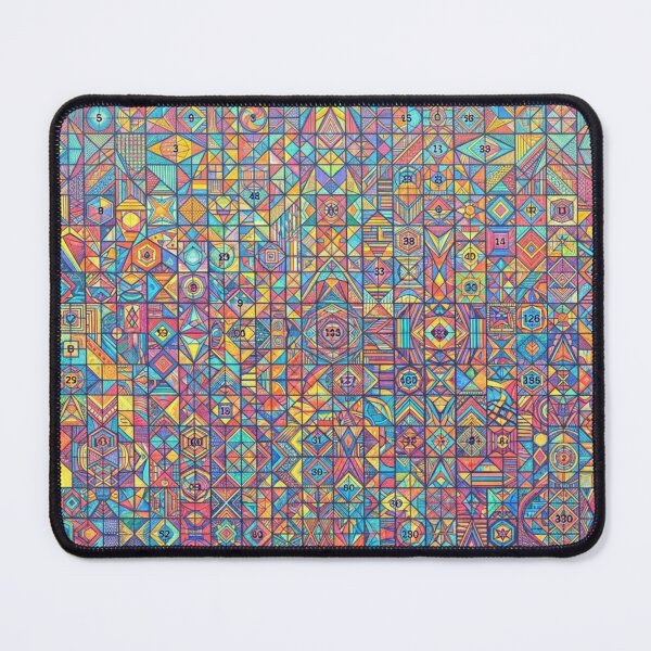 Item preview, Geometric Number Harmony Mosaic designed and sold by Sigtrix.