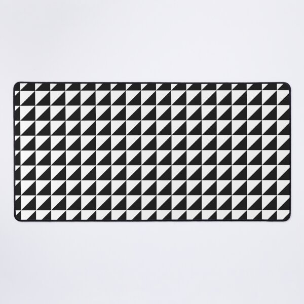 Item preview, White And Black Triangle Mosaic Pattern designed and sold by pattern-archive.