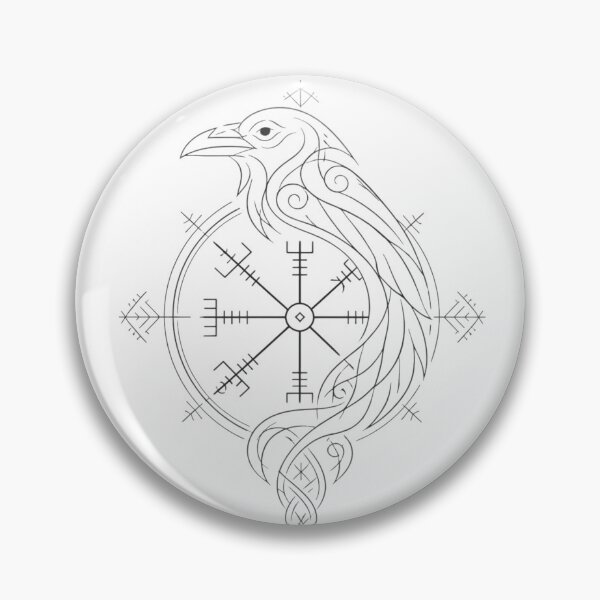 Item preview, Norse Mythology Raven and Vegvisir Design  designed and sold by Evangeline89.
