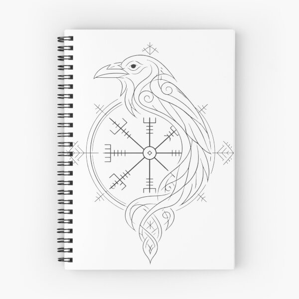 Item preview, Norse Mythology Raven and Vegvisir Design  designed and sold by Evangeline89.