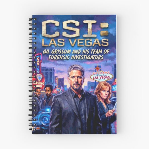 Item preview, CSI: Las Vegas Retro Forensic Crime Tribute Art Poster designed and sold by Art's Diner.
