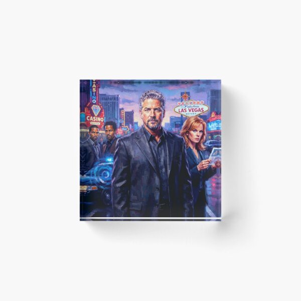 Item preview, CSI: Las Vegas Retro Forensic Crime Tribute Art Poster designed and sold by Art's Diner.