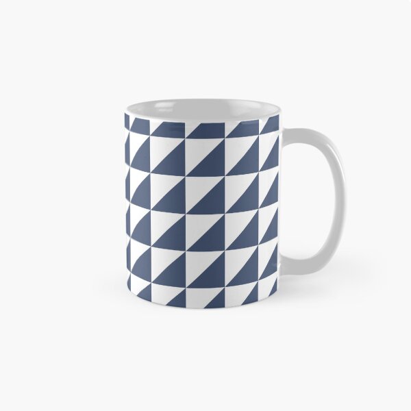 Item preview, White And Blue Triangle Mosaic Pattern designed and sold by pattern-archive.