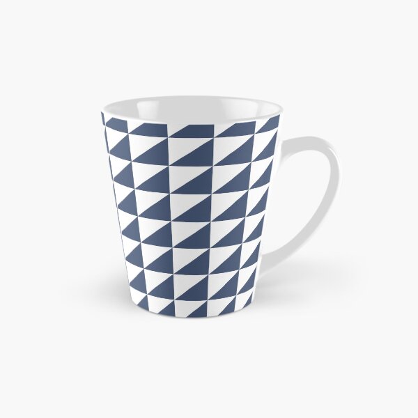Item preview, White And Blue Triangle Mosaic Pattern designed and sold by pattern-archive.