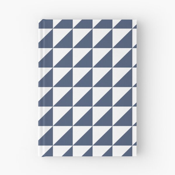 Item preview, White And Blue Triangle Mosaic Pattern designed and sold by pattern-archive.