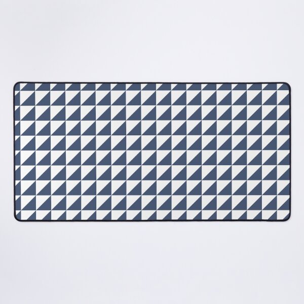 Item preview, White And Blue Triangle Mosaic Pattern designed and sold by pattern-archive.
