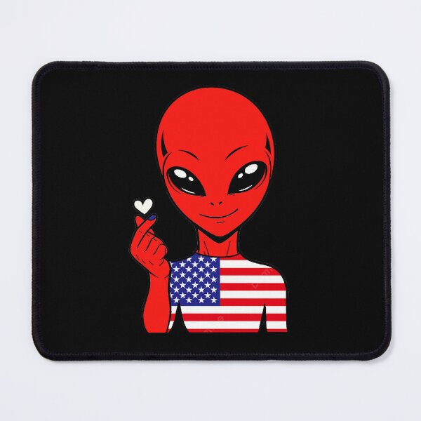 Item preview, Zorgo USA | Finger Heart Alien | USA Flag Shirt | Cute Alien Gift | USA Merchandise designed and sold by The-Visitors.