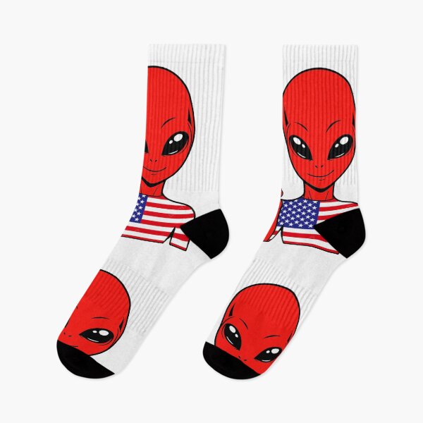 Item preview, Zorgo USA | Finger Heart Alien | USA Flag Shirt | Cute Alien Gift | USA Merchandise designed and sold by The-Visitors.