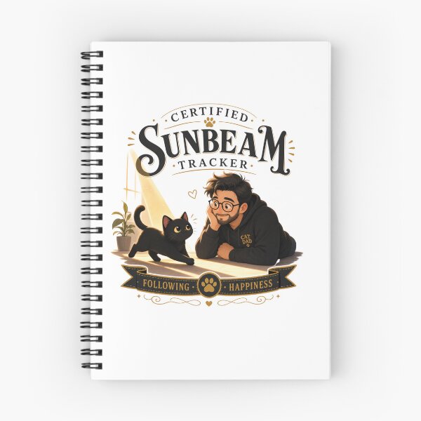 Item preview, Certified Sunbeam Tracker Black Cat Dad Kawaii T-Shirt designed and sold by Ashley critters.