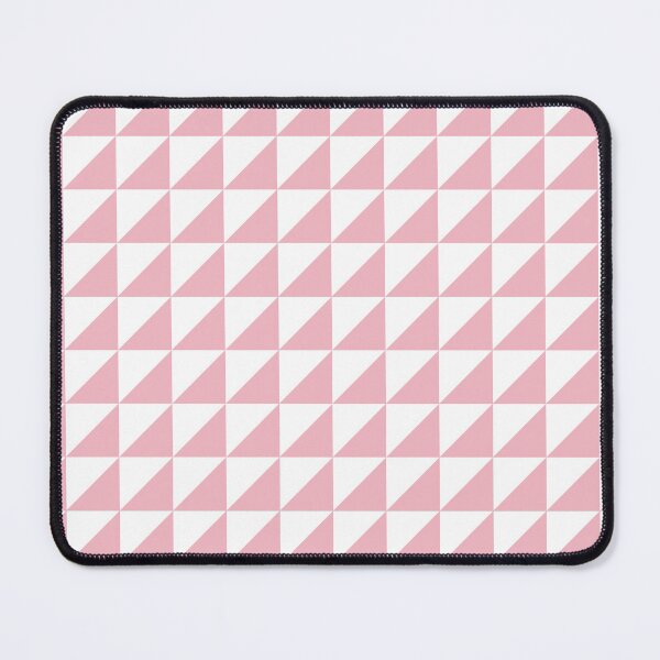 Item preview, White And Blush Triangle Mosaic Pattern designed and sold by pattern-archive.