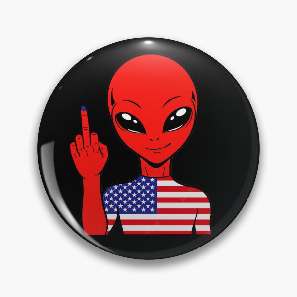 Artikelvorschau, Zorgo USA | Mittelfinger-Alien | USA-Flaggen-Shirt | Niedliches Alien-Geschenk | USA-Fanartikel entworfen und verkauft von The-Visitors.