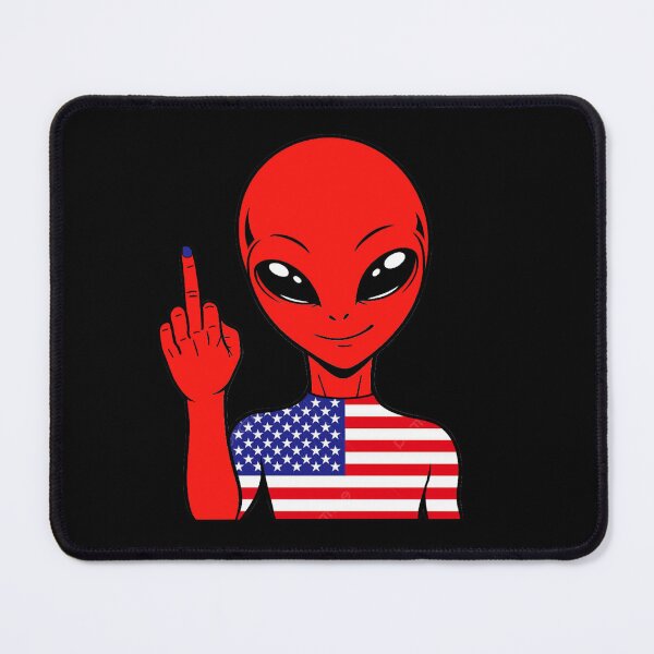 Item preview, Zorgo USA | Middle Finger Alien | USA Flag Shirt | Cute Alien Gift | USA Merchandise designed and sold by The-Visitors.