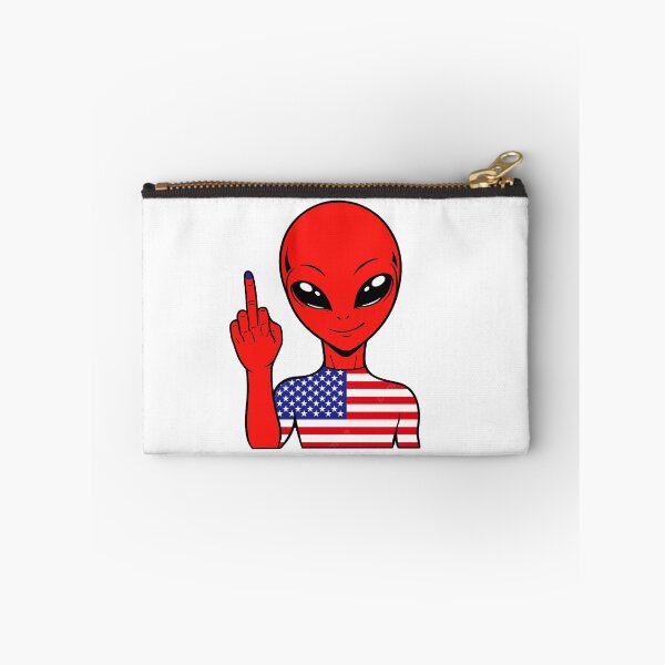 Item preview, Zorgo USA | Middle Finger Alien | USA Flag Shirt | Cute Alien Gift | USA Merchandise designed and sold by The-Visitors.