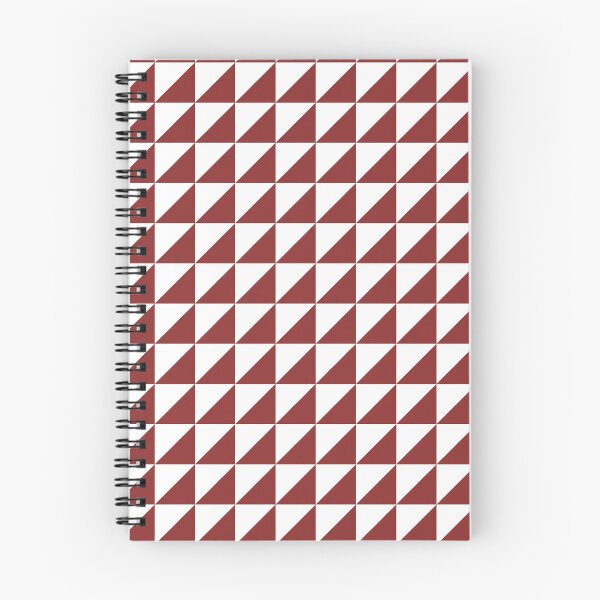Item preview, White And Brick Red Triangle Mosaic Pattern designed and sold by pattern-archive.