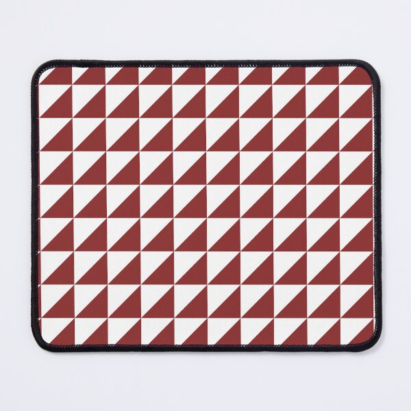 Item preview, White And Brick Red Triangle Mosaic Pattern designed and sold by pattern-archive.