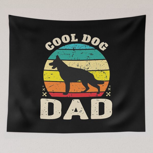 Item preview, Retro German Shepherd Silhouette Cool Dog Dad designed and sold by GiaoCalonas.