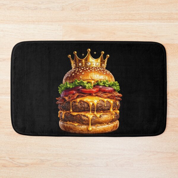 Item preview, Royal Crown Cheeseburger: Luxury Premium Gold Crown Gourmet Burger designed and sold by irfanshikh.