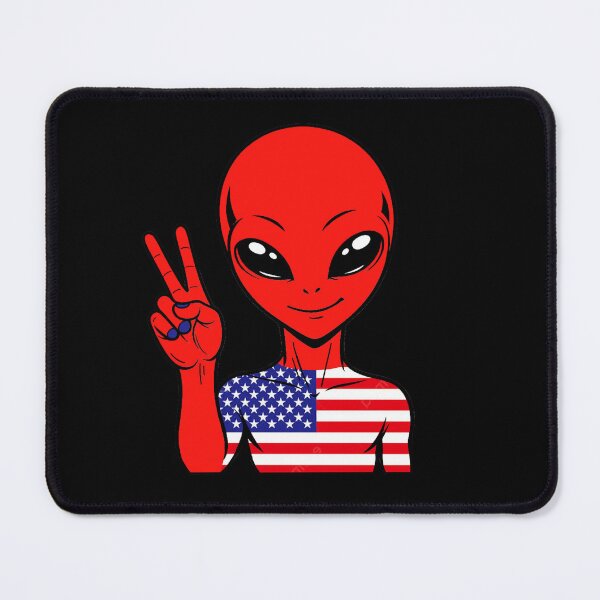 Item preview, Zorgo USA | Peace Sign Alien | USA Flag Shirt | Cute Alien Gift | USA Merchandise designed and sold by The-Visitors.