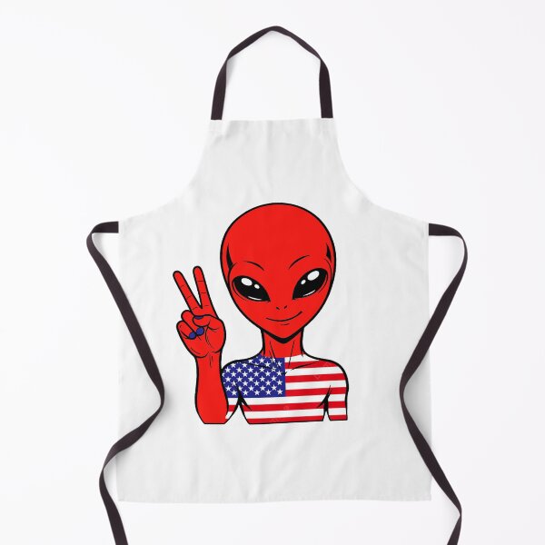 Item preview, Zorgo USA | Peace Sign Alien | USA Flag Shirt | Cute Alien Gift | USA Merchandise designed and sold by The-Visitors.