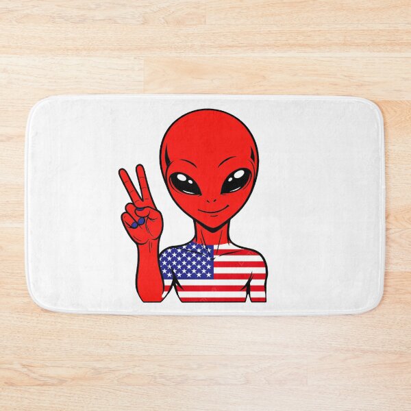 Item preview, Zorgo USA | Peace Sign Alien | USA Flag Shirt | Cute Alien Gift | USA Merchandise designed and sold by The-Visitors.