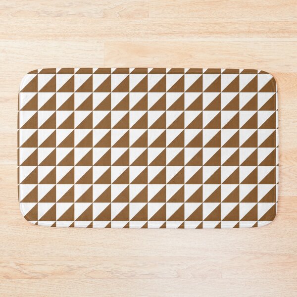 Item preview, White And Bronze Triangle Mosaic Pattern designed and sold by pattern-archive.