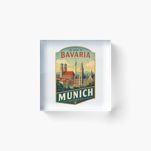 Item preview, The Heart Of Bavaria Munich Germany Travel Destination Souvenir designed and sold by Simsimah26Parks.