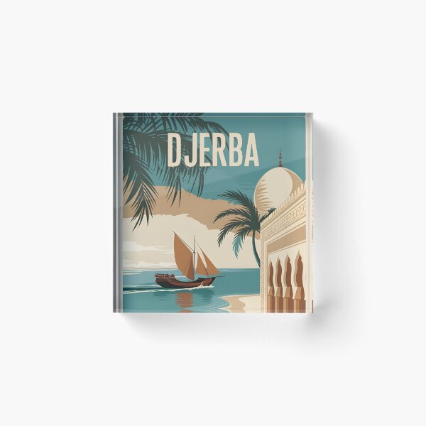 Item preview, Vintage Travel Djerba Poster designed and sold by Helen-Neal.