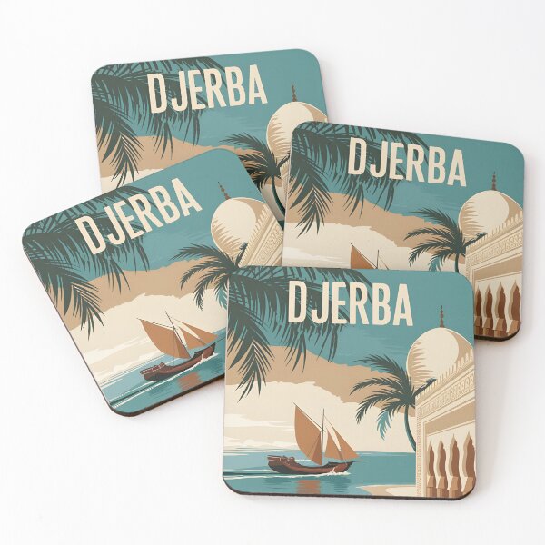 Item preview, Vintage Travel Djerba Poster designed and sold by Helen-Neal.