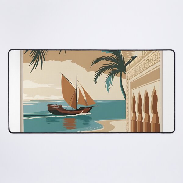 Item preview, Vintage Travel Djerba Poster designed and sold by Helen-Neal.