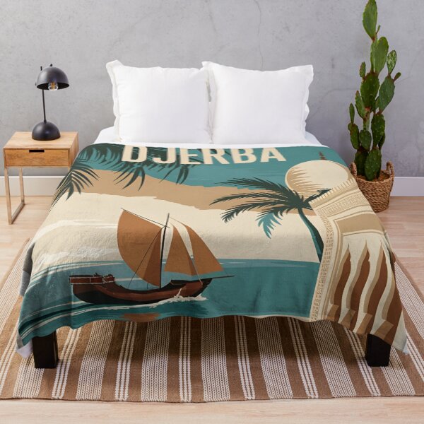 Item preview, Vintage Travel Djerba Poster designed and sold by Helen-Neal.