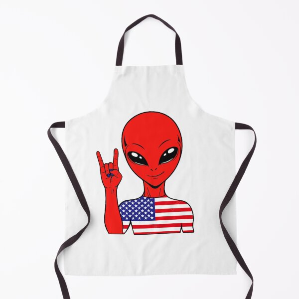 Item preview, Zorgo USA | Rock on Sign Alien | USA Flag Shirt | Cute Alien Gift | USA Merchandise designed and sold by The-Visitors.