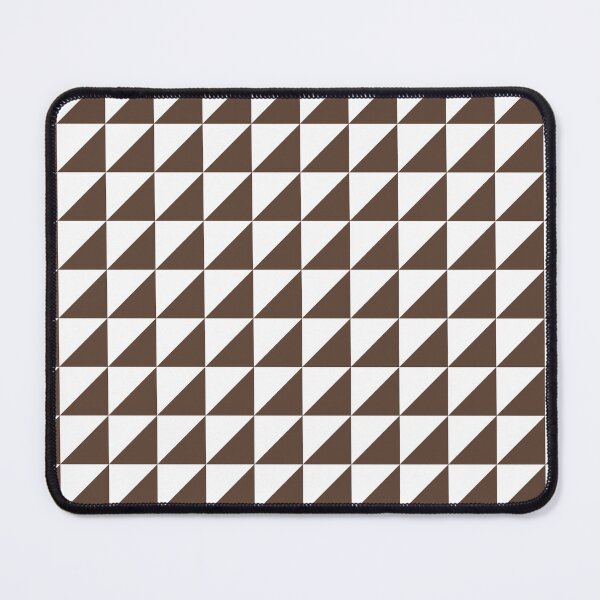 Item preview, White And Brown Triangle Mosaic Pattern designed and sold by pattern-archive.