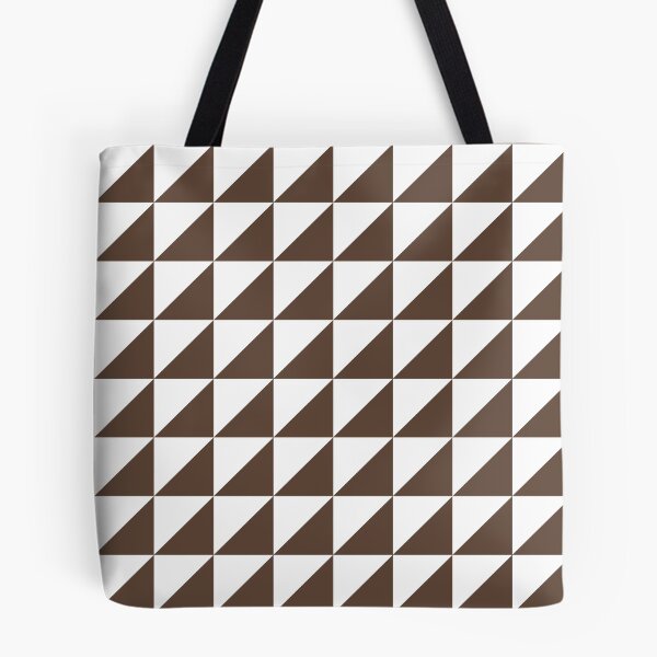 Item preview, White And Brown Triangle Mosaic Pattern designed and sold by pattern-archive.
