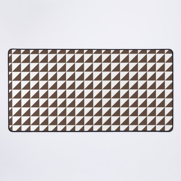 Item preview, White And Brown Triangle Mosaic Pattern designed and sold by pattern-archive.