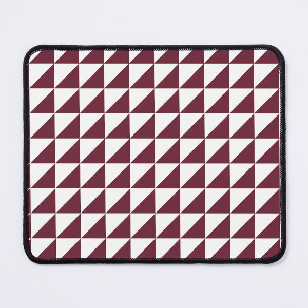 Item preview, White And Burgundy Triangle Mosaic Pattern designed and sold by pattern-archive.
