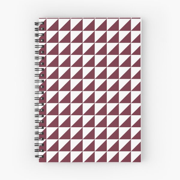Item preview, White And Burgundy Triangle Mosaic Pattern designed and sold by pattern-archive.