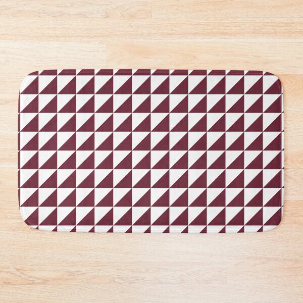 Item preview, White And Burgundy Triangle Mosaic Pattern designed and sold by pattern-archive.