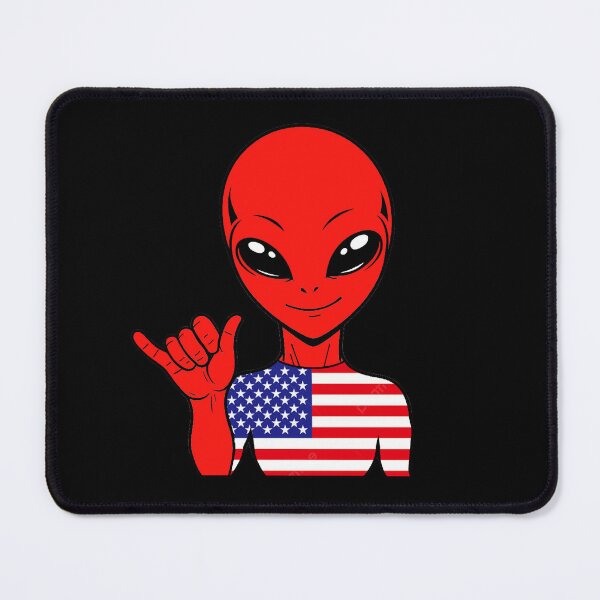 Item preview, Zorgo USA | Shaka Sign Alien | USA Flag Shirt | Cute Alien Gift | USA Merchandise designed and sold by The-Visitors.