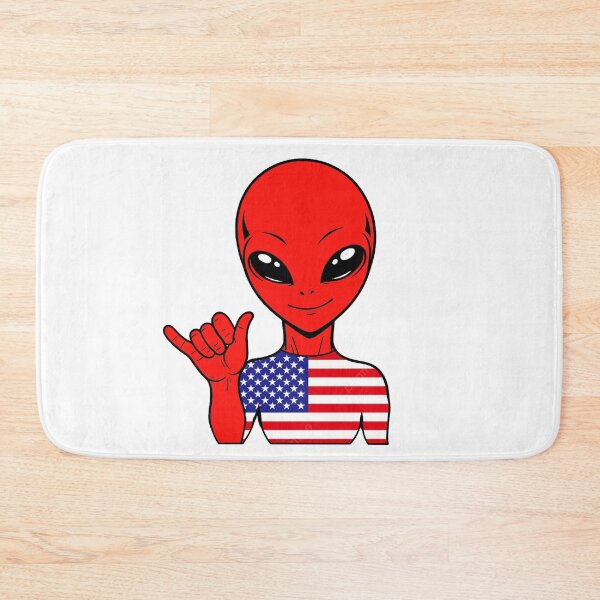 Item preview, Zorgo USA | Shaka Sign Alien | USA Flag Shirt | Cute Alien Gift | USA Merchandise designed and sold by The-Visitors.