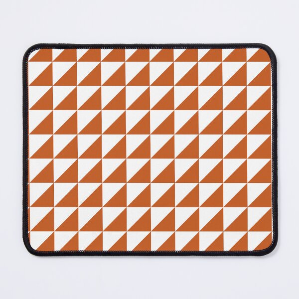 Item preview, White And Burnt Orange Triangle Mosaic Pattern designed and sold by pattern-archive.