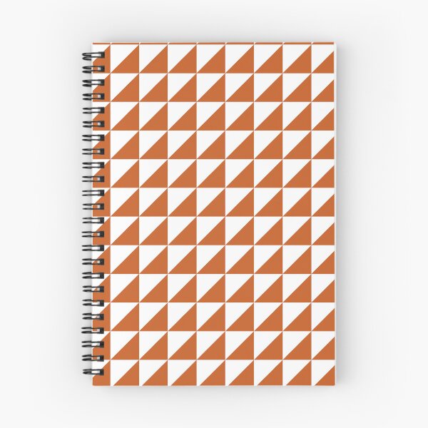 Item preview, White And Burnt Orange Triangle Mosaic Pattern designed and sold by pattern-archive.