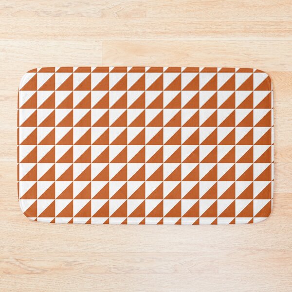 Item preview, White And Burnt Orange Triangle Mosaic Pattern designed and sold by pattern-archive.