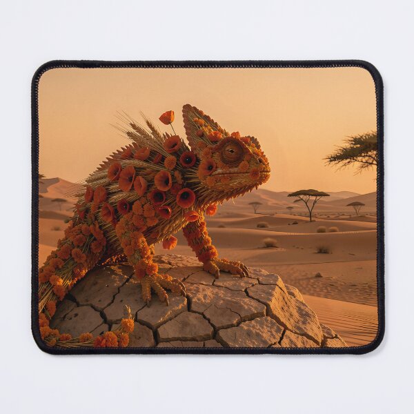Item preview, The Desert Guardian: A magical chameleon made of strawflowers designed and sold by VoidVeilStudio.