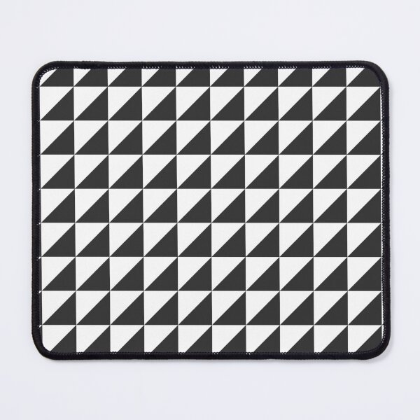 Item preview, White And Charcoal Triangle Mosaic Pattern designed and sold by pattern-archive.