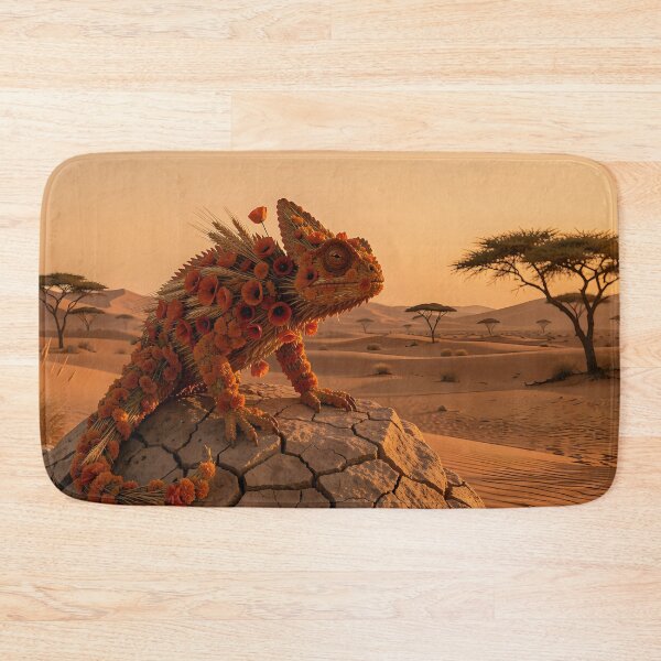 Item preview, The Desert Guardian: A magical chameleon made of strawflowers designed and sold by VoidVeilStudio.